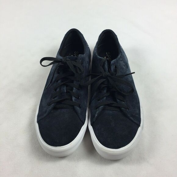 Sperry Striper II LTT Suede Sneakers in Navy Blue - Picture 2 of 8